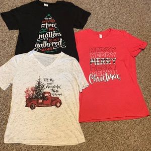 Bundle Medium Christmas Holiday shirts Most Wonderful Time Who’s Gathered
